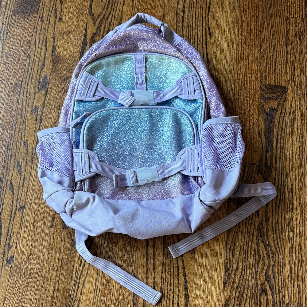 B15 Glittery Lavender Kids School/Travel Backpack